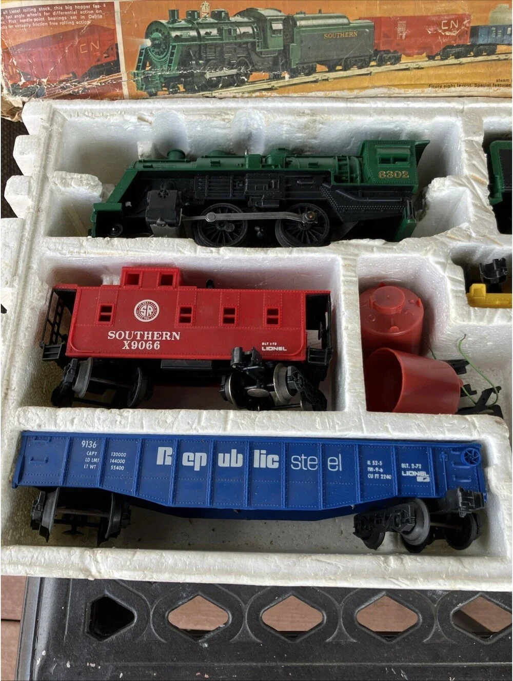 Vintage Lionel Southern Express #12033 O27 Gauge Electric Train Set Complete Box